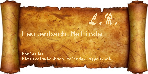 Lautenbach Melinda névjegykártya